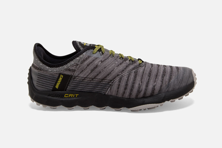 Zapatillas Trail Brooks PureGrit 8 Hombre Gris/Negras España SVKP92815
